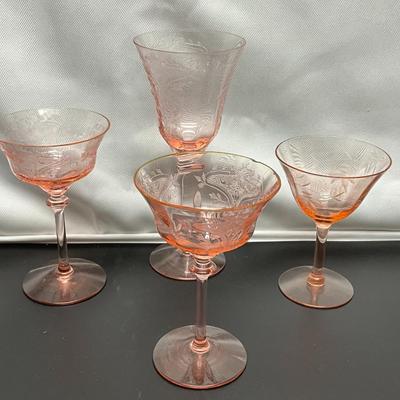 Sale Photo Thumbnail #241: Glasses all have chips and would not recommend drinking out of them but to use them for craft purposes or to see what 1888 glassware looks like.