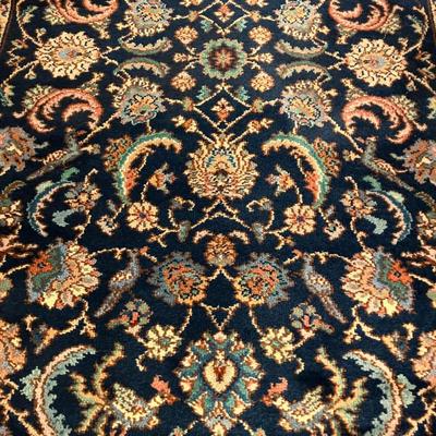 Sale Photo Thumbnail #140: Karastan Indigo Tabriz wool rug, measuring 81" L x 52" W