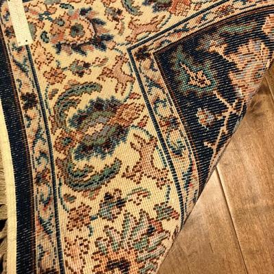 Sale Photo Thumbnail #141: Karastan Indigo Tabriz wool rug, measuring 81" L x 52" W