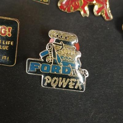 Enamel hat pins - I love Unicorns - Warning if you value your life - Ford Power - 1932 Ford 4 year Button pin and more
