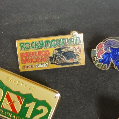 Enamel hat pins - I love Unicorns - Warning if you value your life - Ford Power - 1932 Ford 4 year Button pin and more