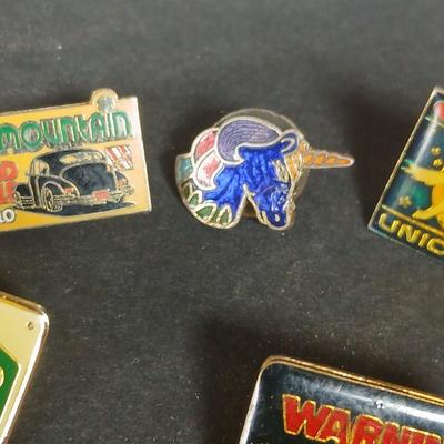 Enamel hat pins - I love Unicorns - Warning if you value your life - Ford Power - 1932 Ford 4 year Button pin and more