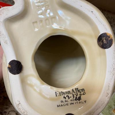 Sale Photo Thumbnail #168: Rare vintage Ethan Allen ceramic cat. Intact with no damage!