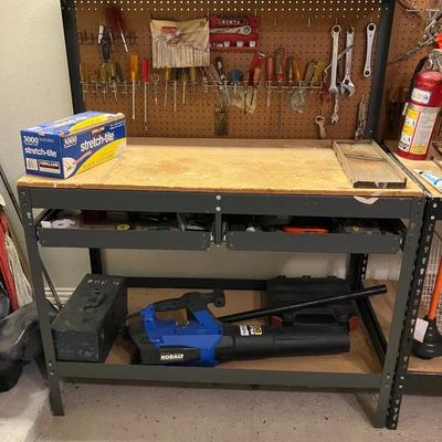 Sale Photo Thumbnail #175: This great tool work table and tools pictured comes as a set! Measures 59" H x 48" W x 24" D. Priced to sell!!!