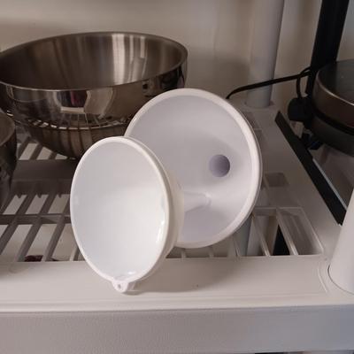 3 NESTING THICK STAINLESS HOFFRITZ BOWLS