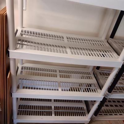 STURDY PLASTIC STORAGE SHELF