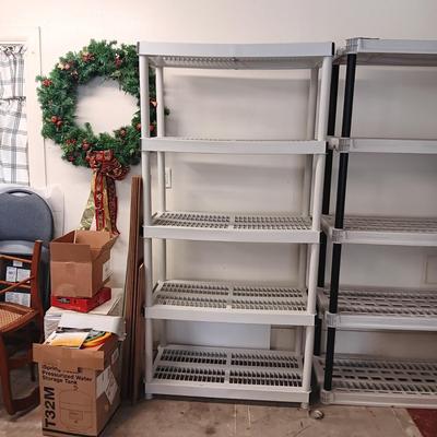 STURDY PLASTIC STORAGE SHELF
