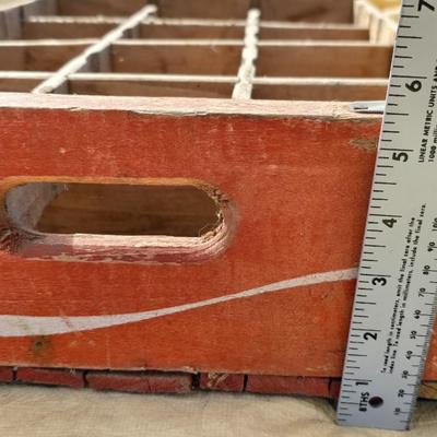 Vintage wooden Coca-Cola wood Crate - wood coke box - with collection of bottle openers