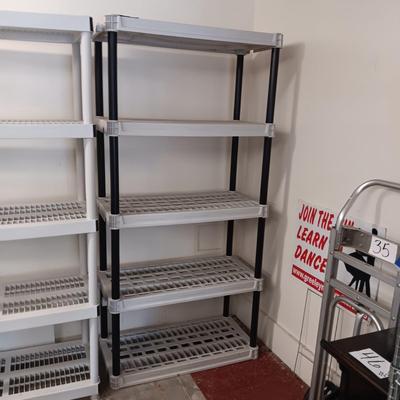 STURDY PLASTIC STORAGE SHELF