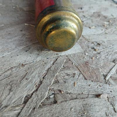 Vintage brass Fire Extinguishers - Pyrene manufacturing - and vintage Presto CB motorcycle fire extinguisher