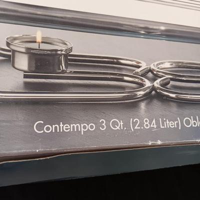 TOWLE OBLONG WARMER AND A SERVING PLATTER