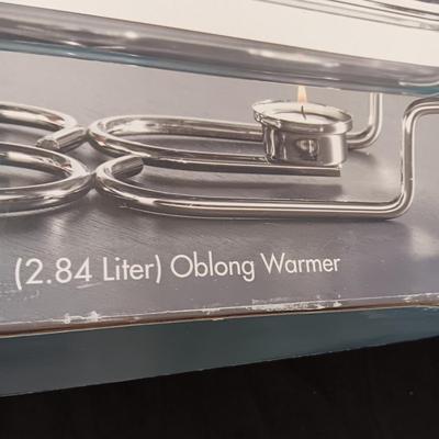 TOWLE OBLONG WARMER AND A SERVING PLATTER