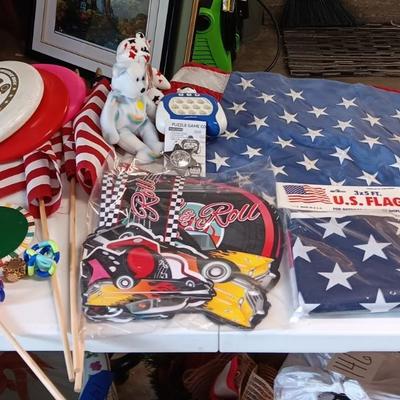 FLAGS, TOYS, DECORATIONS AND MORE
