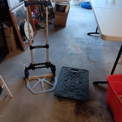 PLASTIC FURNITURE MOVER & A FOLDING MAGNA CART