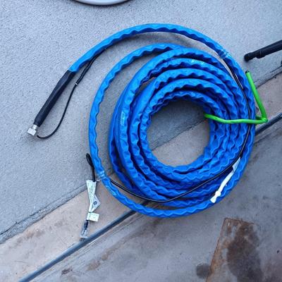 ELECTRIC HEATED HOSE AND A REGULAR GARDEN HOSE