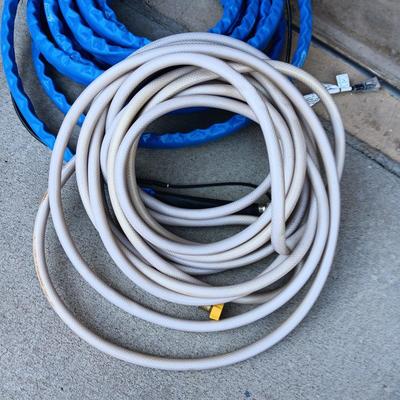ELECTRIC HEATED HOSE AND A REGULAR GARDEN HOSE