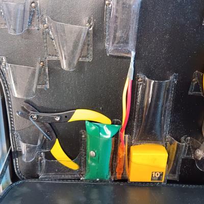 BRIEFCASE FULL OF TOOLS AND CONNECTORS