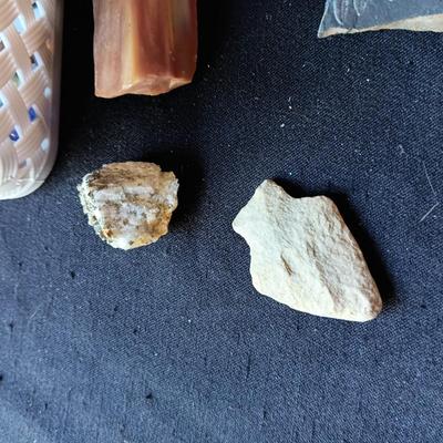 FOSSIL, ARROW HEADS, MARBLES AND MORE