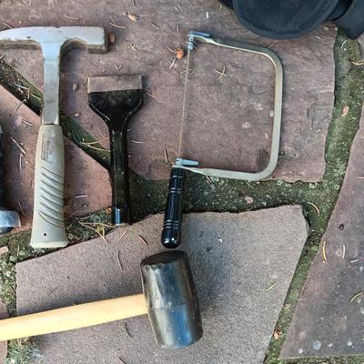 HAND TOOLS AND A CORDED DRILL