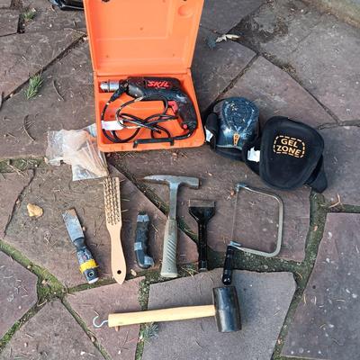 HAND TOOLS AND A CORDED DRILL