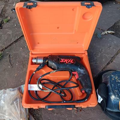 HAND TOOLS AND A CORDED DRILL