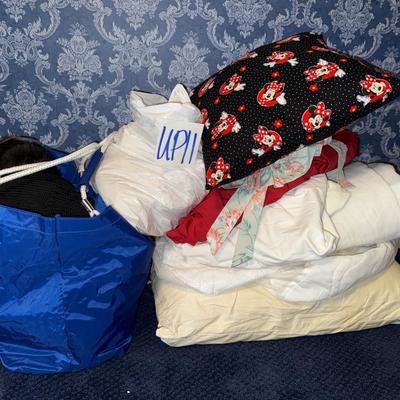 Sale Photo Thumbnail #430: UP11-pillows, sheets, doilies, plus extras