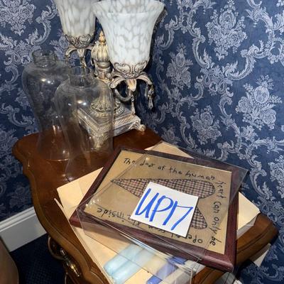 Sale Photo Thumbnail #453: UP17-lamp and misc decor