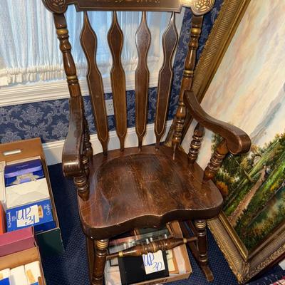 Sale Photo Thumbnail #510: UP29-Beautiful, solid rocking chair