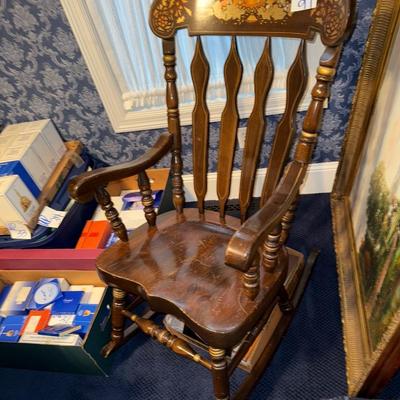 Sale Photo Thumbnail #512: UP29-Beautiful, solid rocking chair