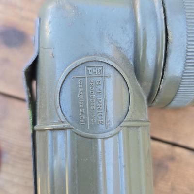 Assortment of flashlights - including Fulton USGI Angle head and vintage chrome flashlights