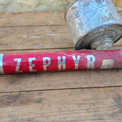 Two vintage bug duster / sprayers - Zephyr - Rawleigh Insect duster -