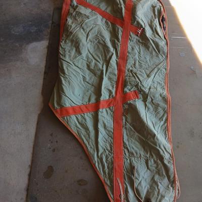 Vintage Troy Mills Inc. wool lined horse blanket - winter blanket for horse US Military