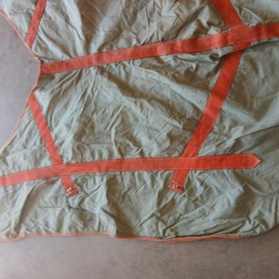 Vintage Troy Mills Inc. wool lined horse blanket - winter blanket for horse US Military