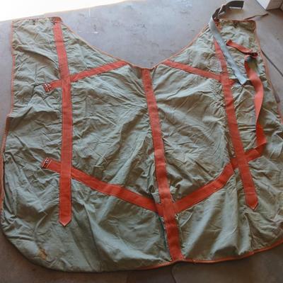 Vintage Troy Mills Inc. wool lined horse blanket - winter blanket for horse US Military
