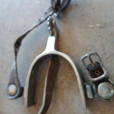 Three pairs of horse spurs for decoration or repair