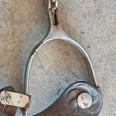 Three pairs of horse spurs for decoration or repair