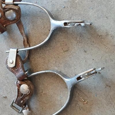 Three pairs of horse spurs for decoration or repair