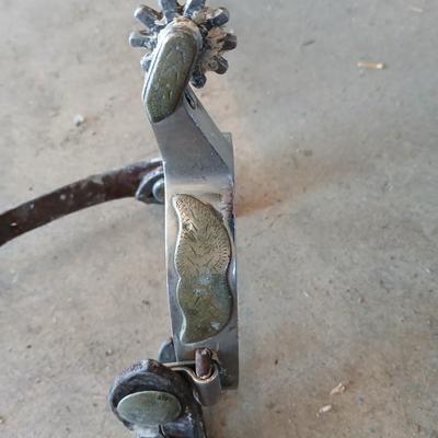 Three pairs of horse spurs for decoration or repair