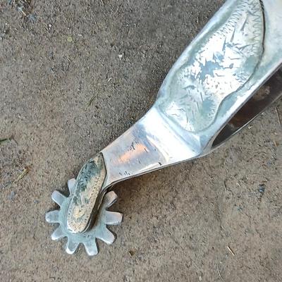 Three pairs of horse spurs for decoration or repair