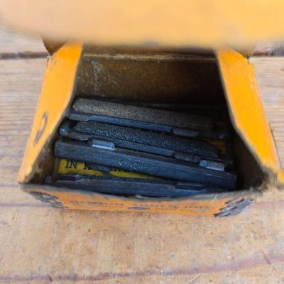 Vintage tin can, boxes, and oil cans