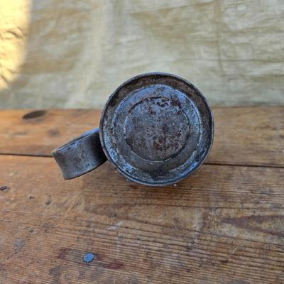 Vintage tin can, boxes, and oil cans