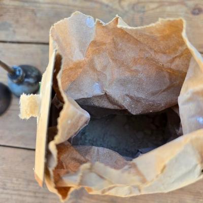 Vintage tin can, boxes, and oil cans