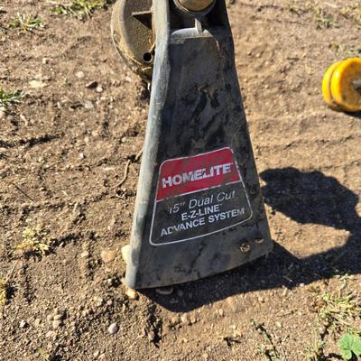 Two gas powered weed eaters in unknown condition for parts or repair - Stihl FFS 36 - Homelite 15" Dual cut