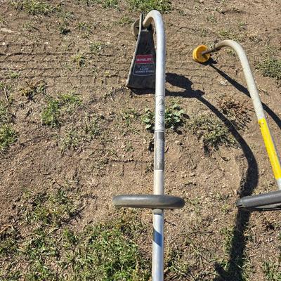 Two gas powered weed eaters in unknown condition for parts or repair - Stihl FFS 36 - Homelite 15" Dual cut