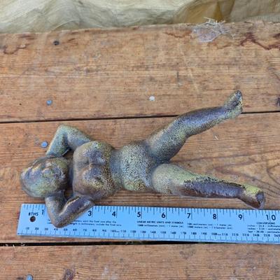 Vintage cast Iron Naughty Nellie Boot Jack - Nasty Nelli cowboy boot removal tool