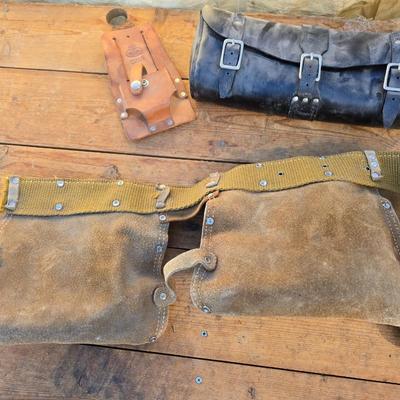 Leather pouches for tools and more