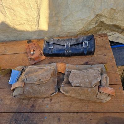 Leather pouches for tools and more