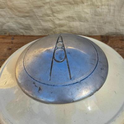 Four 1936 1937 Ford V8 Hubcaps Original metal hubcaps