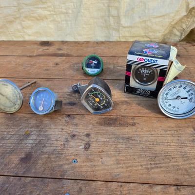 Variety of automobile gauges