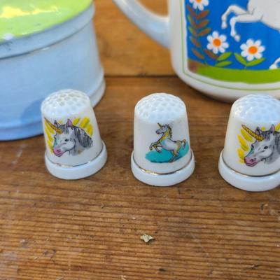 Large collection of Unicorn themed decorative items